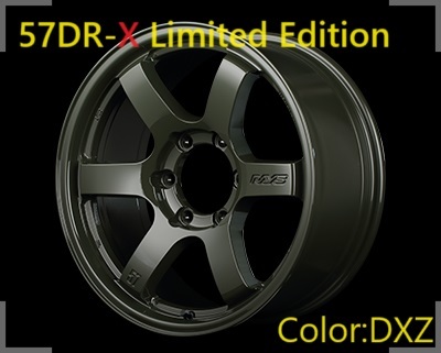 【納期要確認】57DR-X Limited Edition SIZE:8J-18 +36 PCD:139.7-6H Color:DXZ ホイール4本セット_画像1