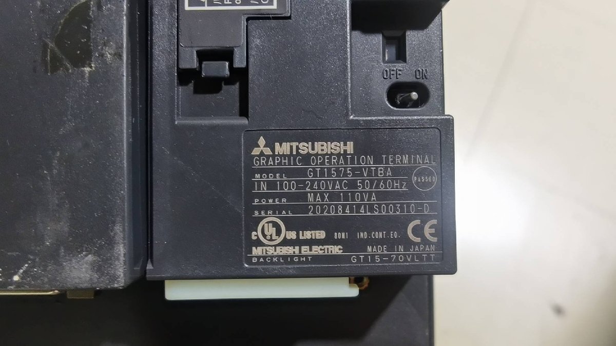 中古 MITSUBISHI GRAPHIC OPERATION TERMINAL GT1575-VTBA/Q BUS 中古 MITSUBISHI GRAPHIC OPERATION TERMINAL GT1575-VTBA/Q BUS
