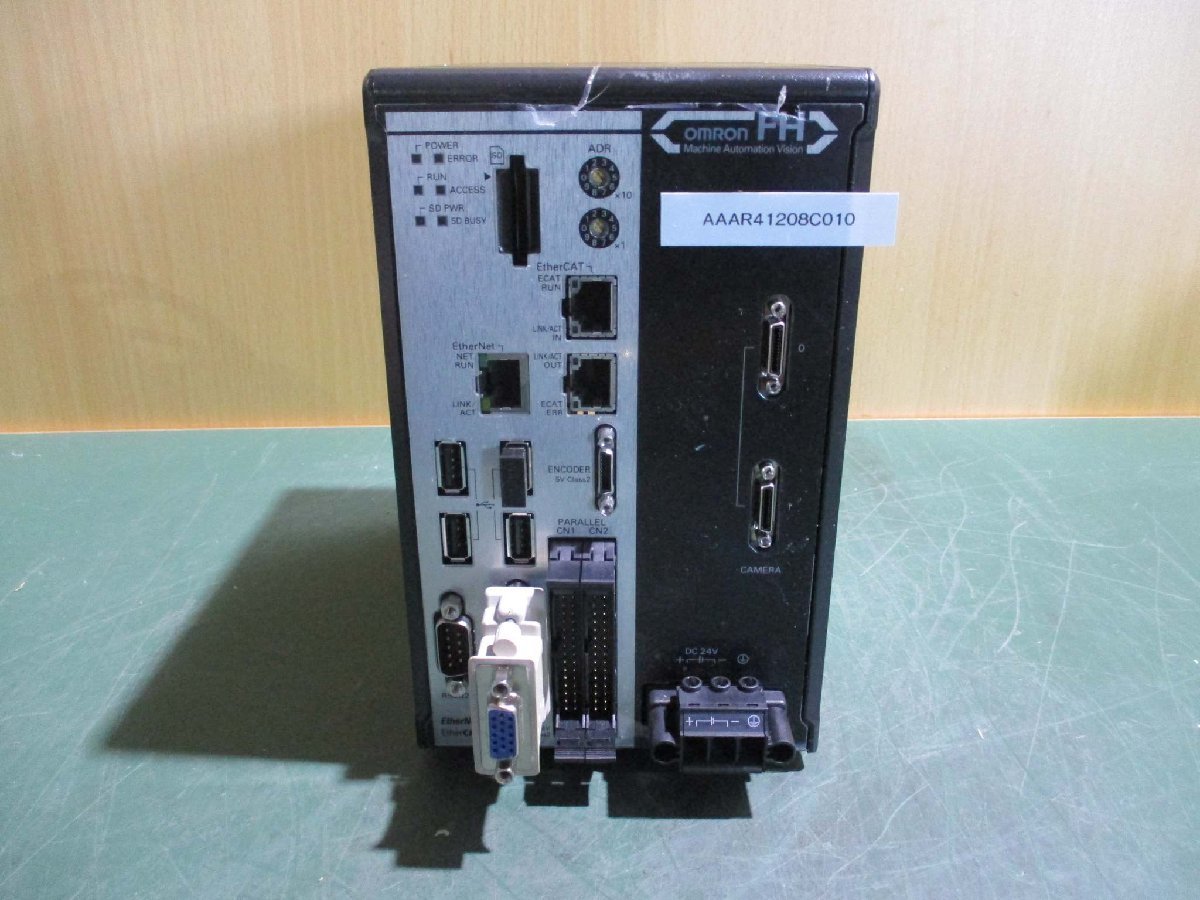 中古 OMRON 画像処理システムFH-1050 FZ-S 小型白黒デジタルCCD カメラ*2 モニター付けない 通電OK(AAAR41208C010)_画像3