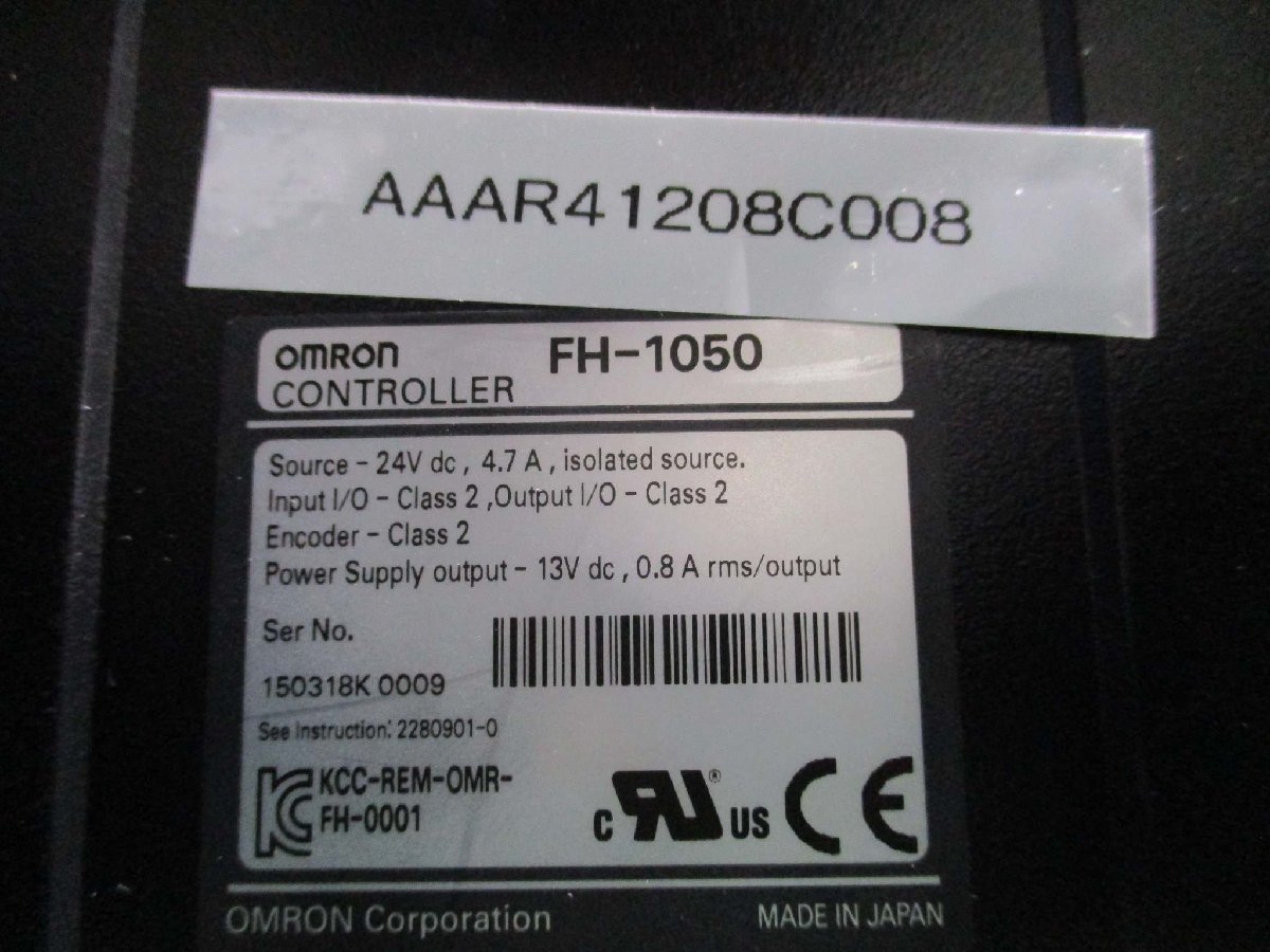 中古 OMRON 画像処理システムFH-1050 FZ-S2M 小型白黒デジタルCCD カメラ*2 モニター付けない 通電OK(AAAR41208C008)_画像4