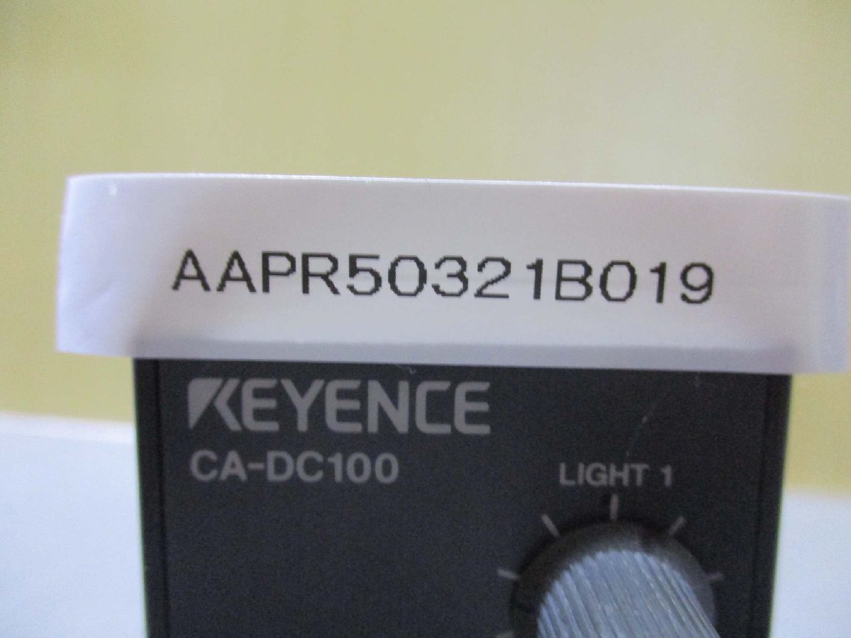 中古 KEYENCE CA-DC100 デジタル画像センサ(AAPR50321B019)_画像6