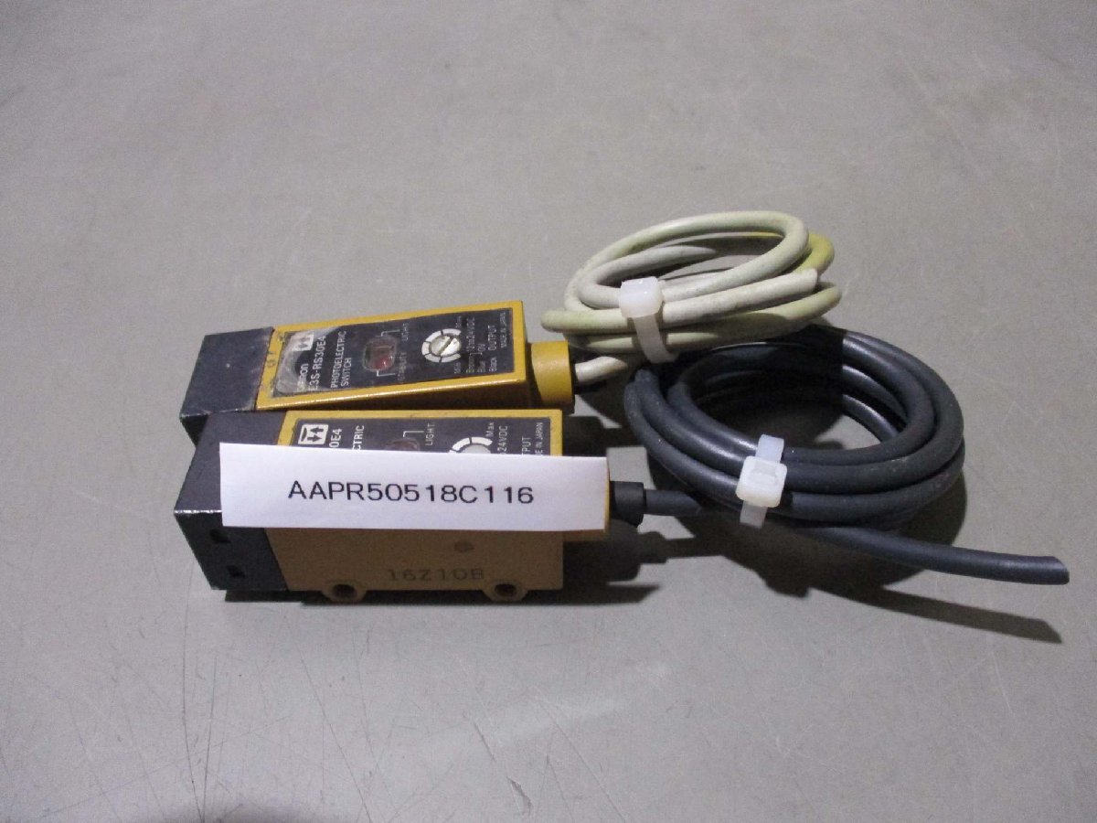中古 Omron Photoelectric Switch E3S-RS30E4 透明体検知用光電センサ 2個(AAPR50518C116)
