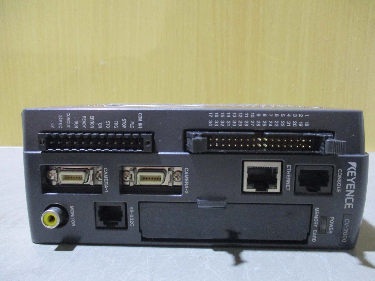 中古 KEYENCE CV-2000 デジタル画像センサ(AAQR50322B002)_画像4