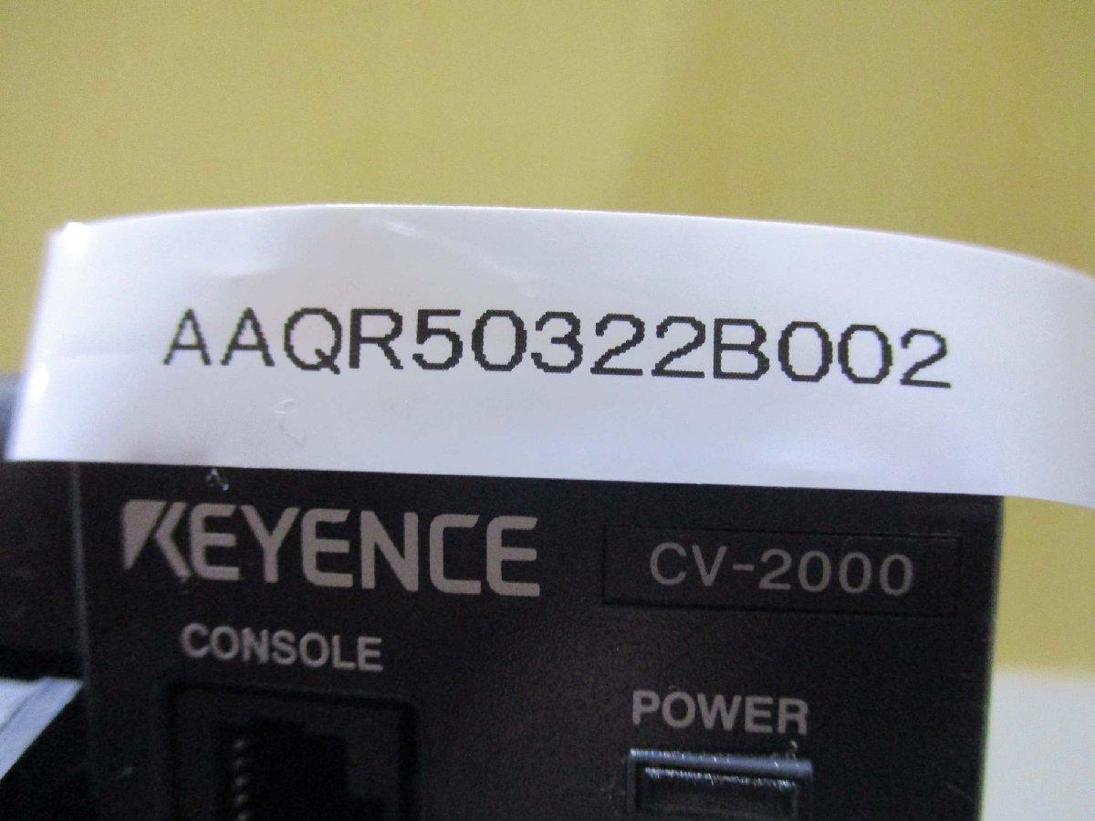 中古 KEYENCE CV-2000 デジタル画像センサ(AAQR50322B002)_画像7