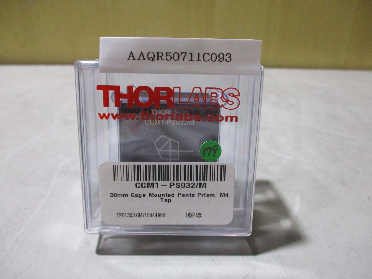 新古 THORLABS CCM1-PS932/M 30mm Cage Mounted Penta Prism, M4 Tap(AAQR50711C093)_画像1