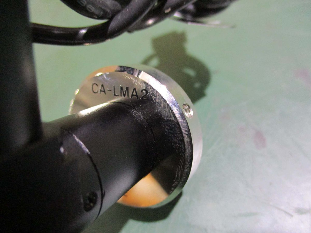 中古KEYENCE CA-LMA2 coaxial light macro telecentric lens 2x66.9mm/スポット照明専用電源アダプタ CA-DPW2(AARR50316A036)_画像4