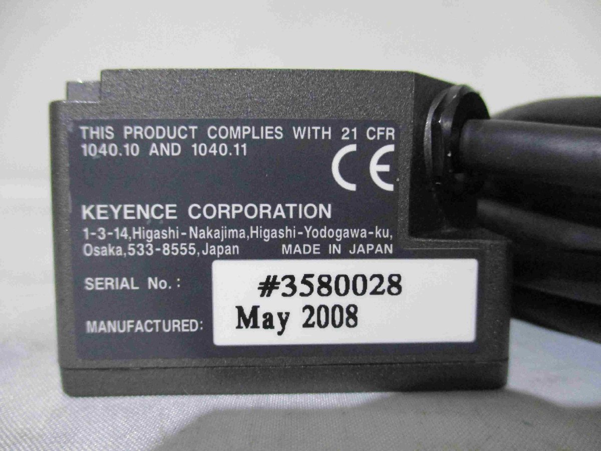 中古 KEYENCE 長距離レーザ式バーコードリーダ 中距離タイプ ラスター BL-741(AASR41210D010)_画像3