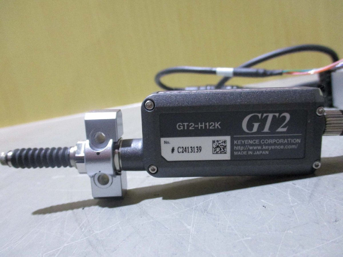 中古 KEYENCE GT2-71MCN/GT2-H12K 高精度接触式デジタルセンサ-セット(AASR50114D105)_画像7