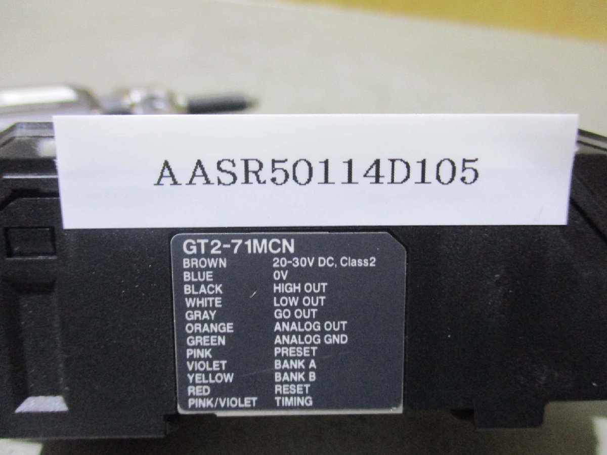中古 KEYENCE GT2-71MCN/GT2-H12K 高精度接触式デジタルセンサ-セット(AASR50114D105)_画像3