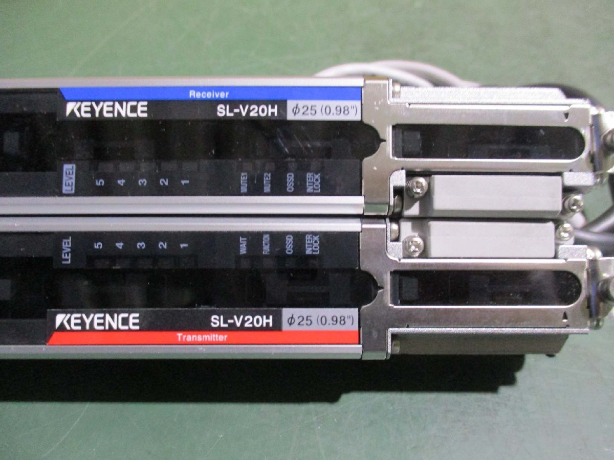 中古 KEYENCE セーフティライトカーテン SL-Vシリーズ 本体 汎用タイプ 20光軸 SL-V20H (SL-V20H-T/SL-V20H-R)(AASR41213C047)_画像8