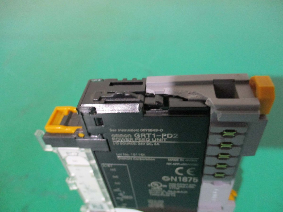 中古 OMRON POWER FEED UNIT GRT1-PD2(BAAR41124A078)_画像3