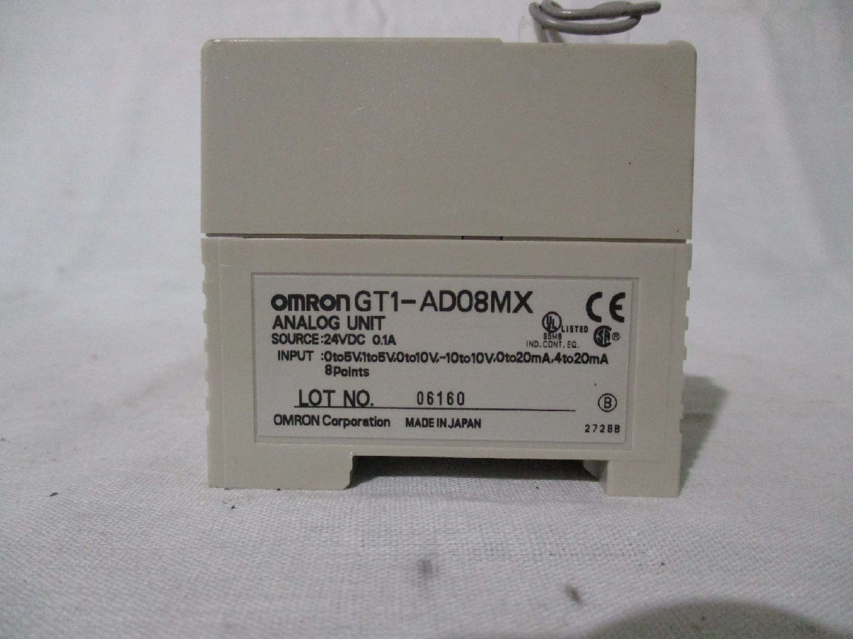 中古 OMRON アナログ入力/AD変換装置 GT1-AD08MX(BABR40825C032)_画像4