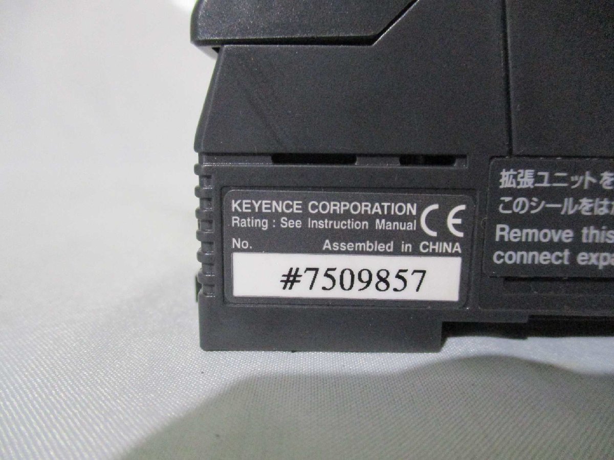 中古 KEYENCE 表示機能内蔵PLC KV-E8T(BABR40915C141)_画像4