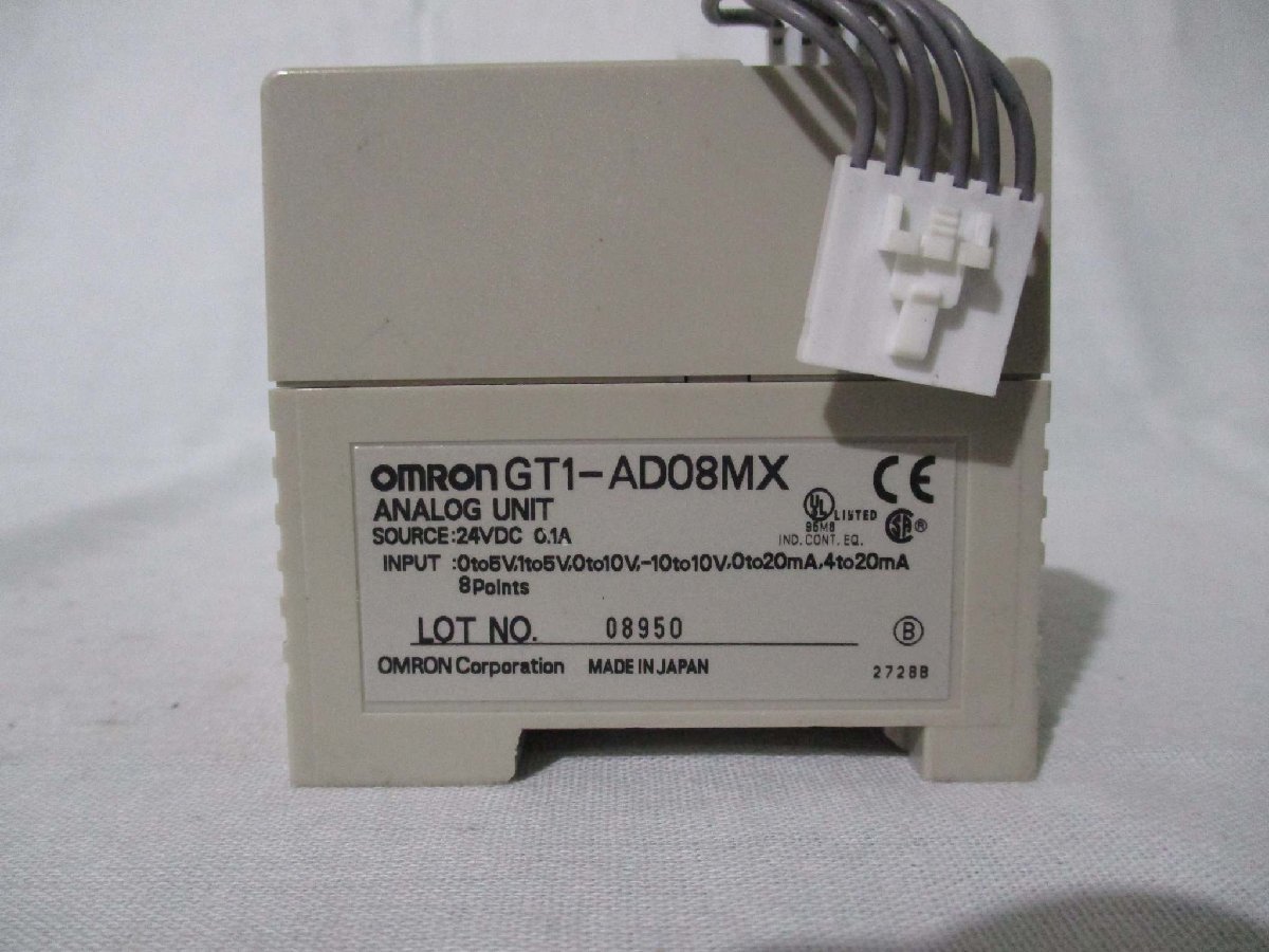 中古 OMRON アナログ入力/AD変換装置 GT1-AD08MX(BABR40825C028)_画像4