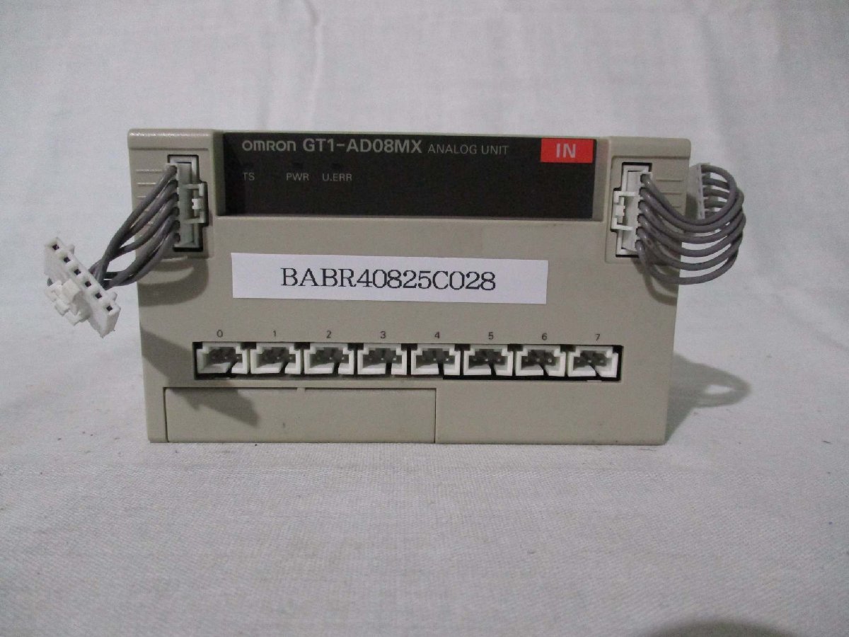 中古 OMRON アナログ入力/AD変換装置 GT1-AD08MX(BABR40825C028)_画像1
