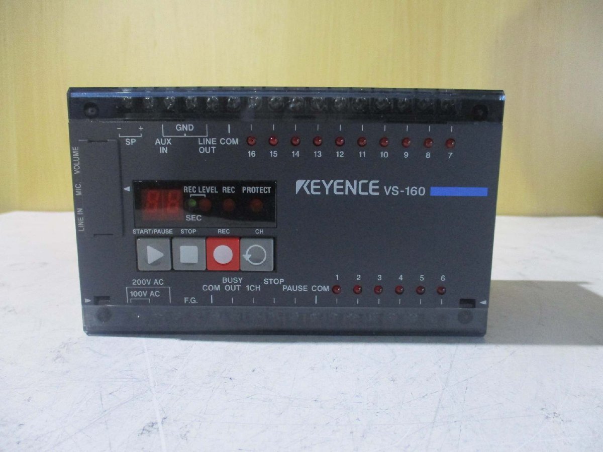 中古 Keyence VS-160 Voice Alarm Recorder VS160(BAGR50214B024)_画像5