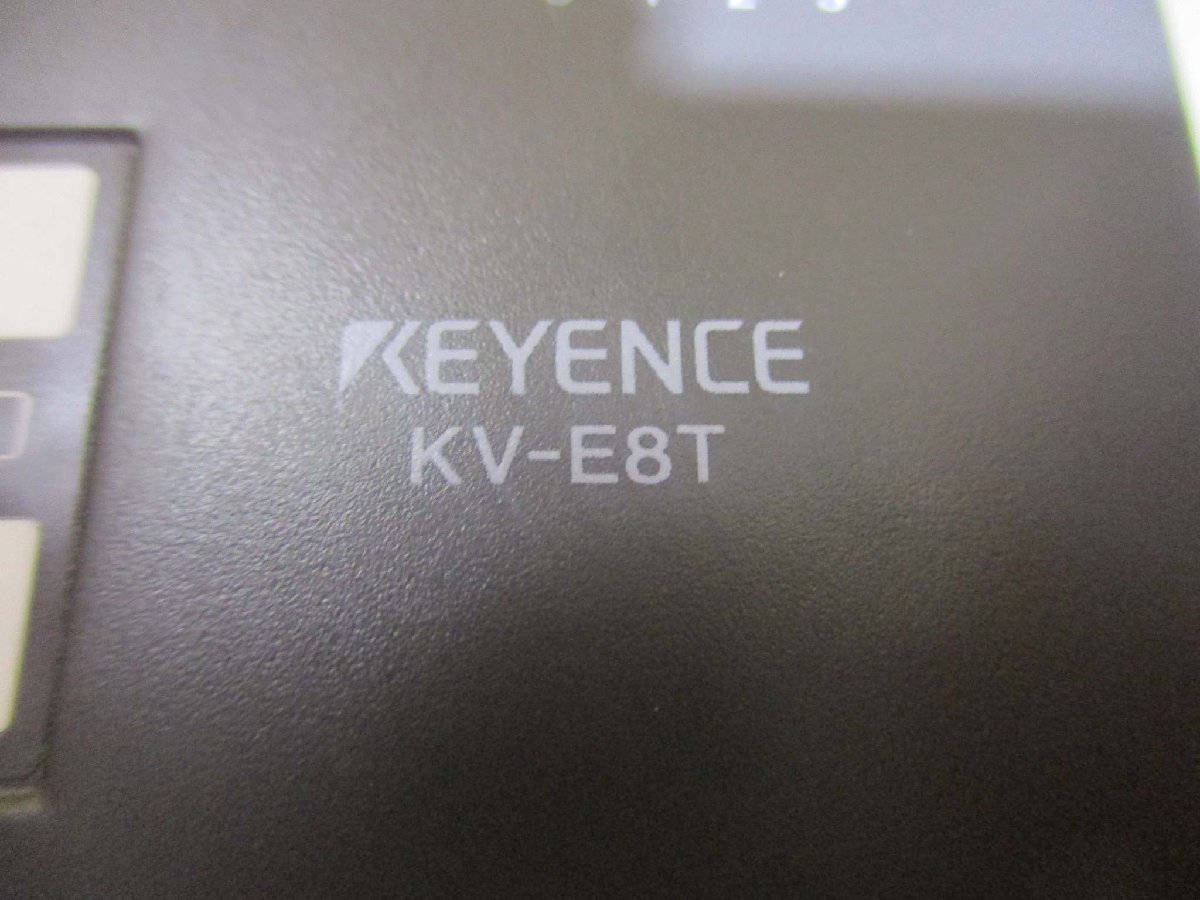 中古KEYENCE 表示機能内蔵パネル取付型PLC KV-E8T(BABR40825C072)_画像6