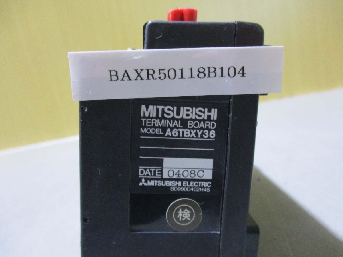 中古 MITSUBISHI TERMINAL BOARD A6TBXY36 コネクタ端子台変換ユニット(BAXR50118B104)_画像3