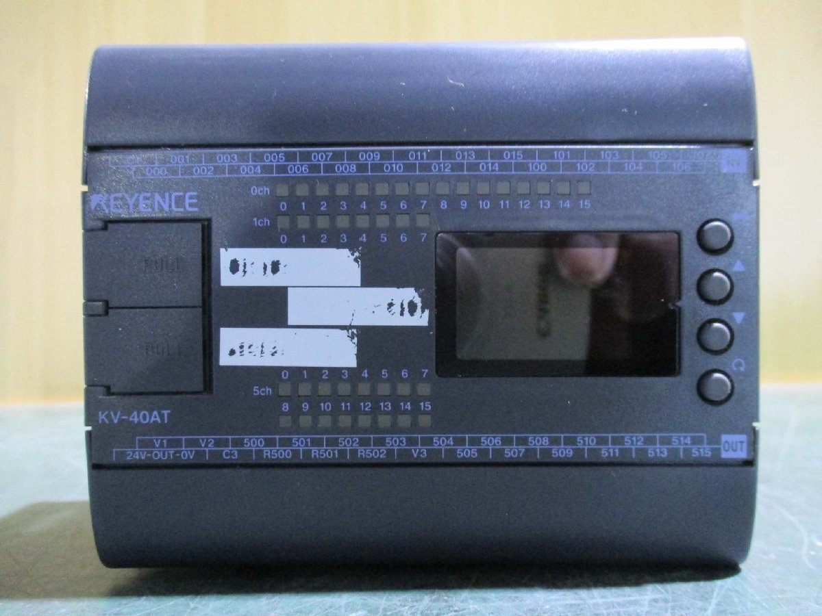 中古 KEYENCE PLC KV-40AT 表示機能内蔵超小型PLC(BABR40915C104)_画像6