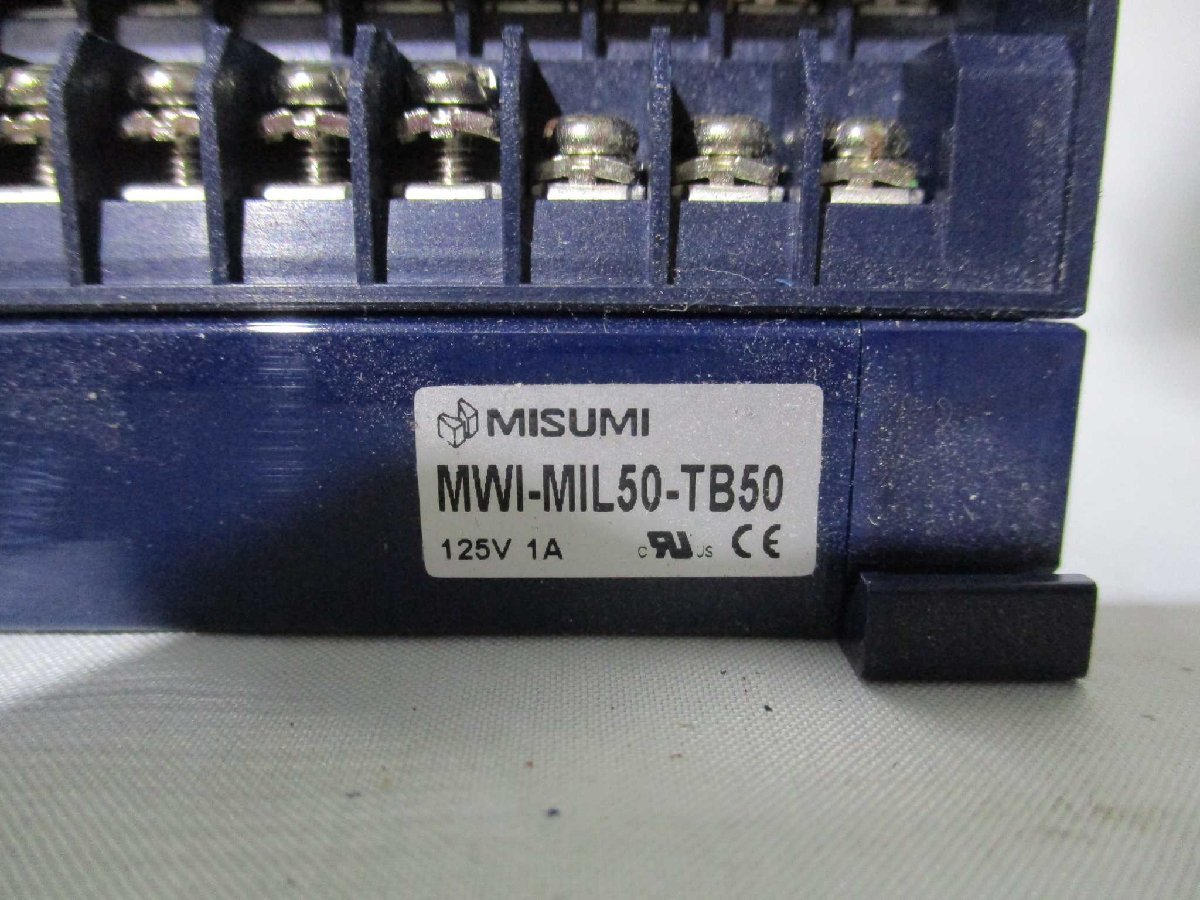 中古 MISUMI MWI-MIL50-TB50 ターミナルブロック(BAYR41025D234)_画像2