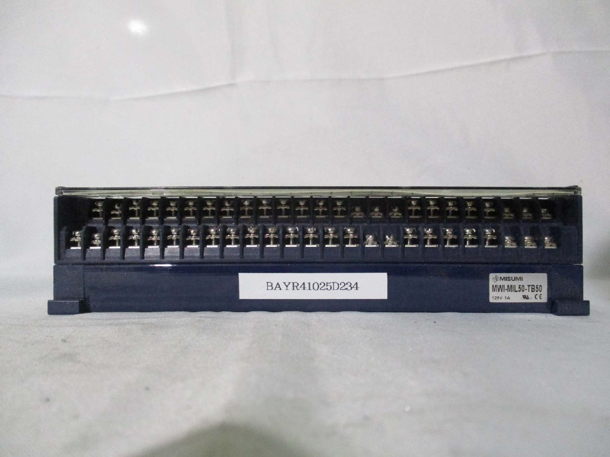 中古 MISUMI MWI-MIL50-TB50 ターミナルブロック(BAYR41025D234)_画像1