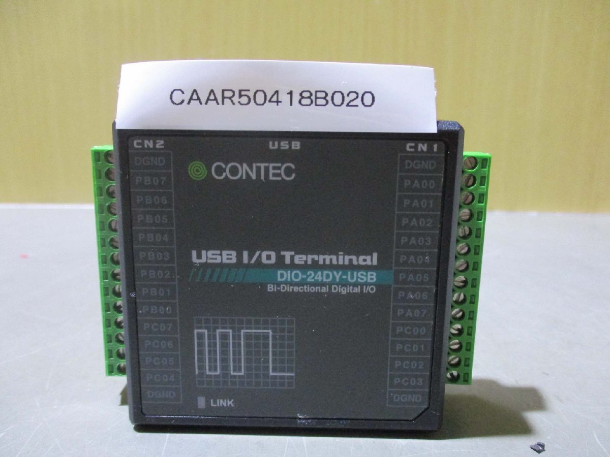 中古 CONTEC DIO-24DY-USB 非絶縁型双方向デジタル入出力ターミナル(CAAR50418B020)