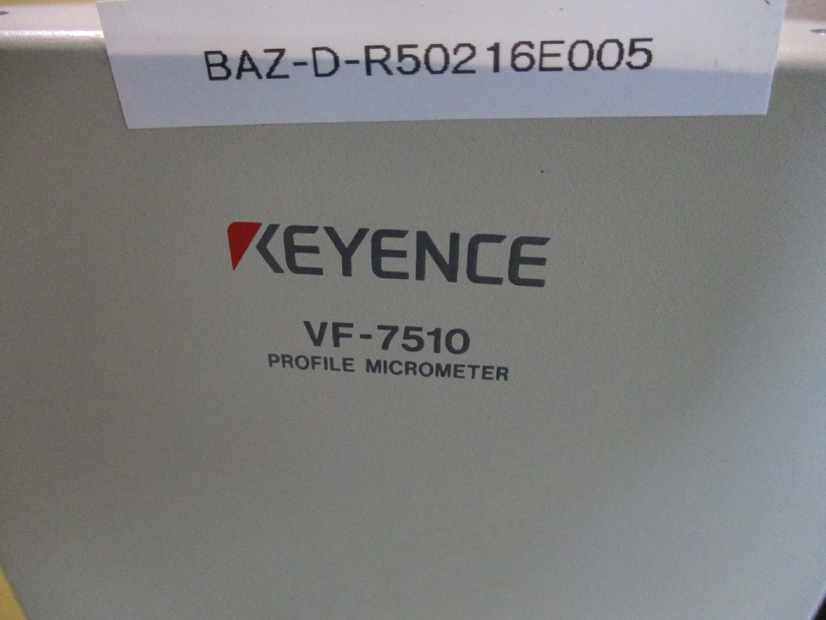 中古 KEYENCE VF-7510 VF-7500 プロファイルマイクロメータ/ BM 中古 KEYENCE VF-7510 VF-7500 プロファイルマイクロメータ/ BM