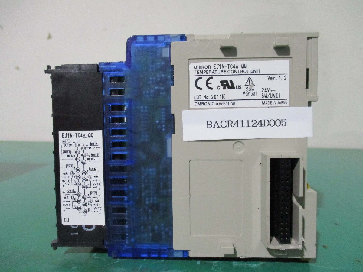 中古 OMRON EJ1N-TC4A-QQ 温度調節計 基本ユニット(BACR41124D005)_画像1