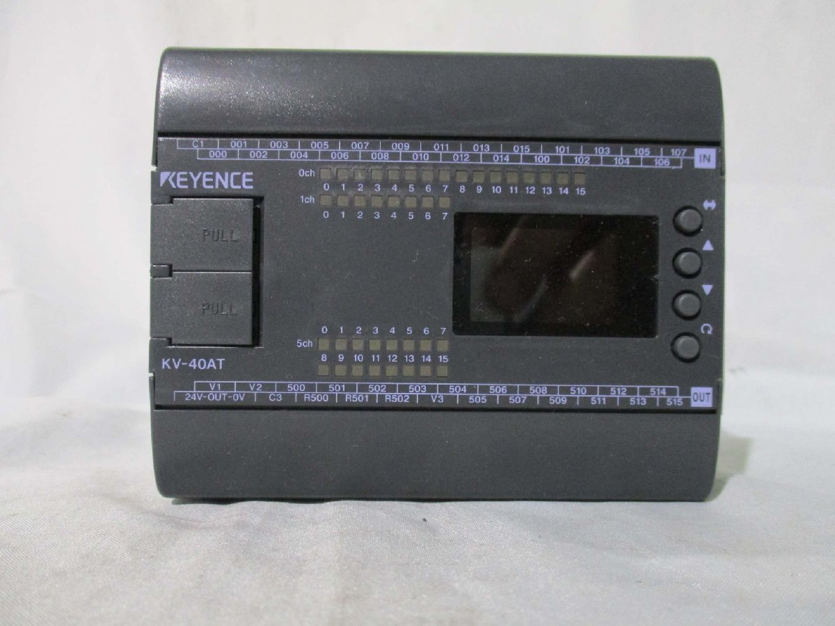 中古 KEYENCE 表示機能内蔵PLC KV-40AT(BABR41027C175)_画像3