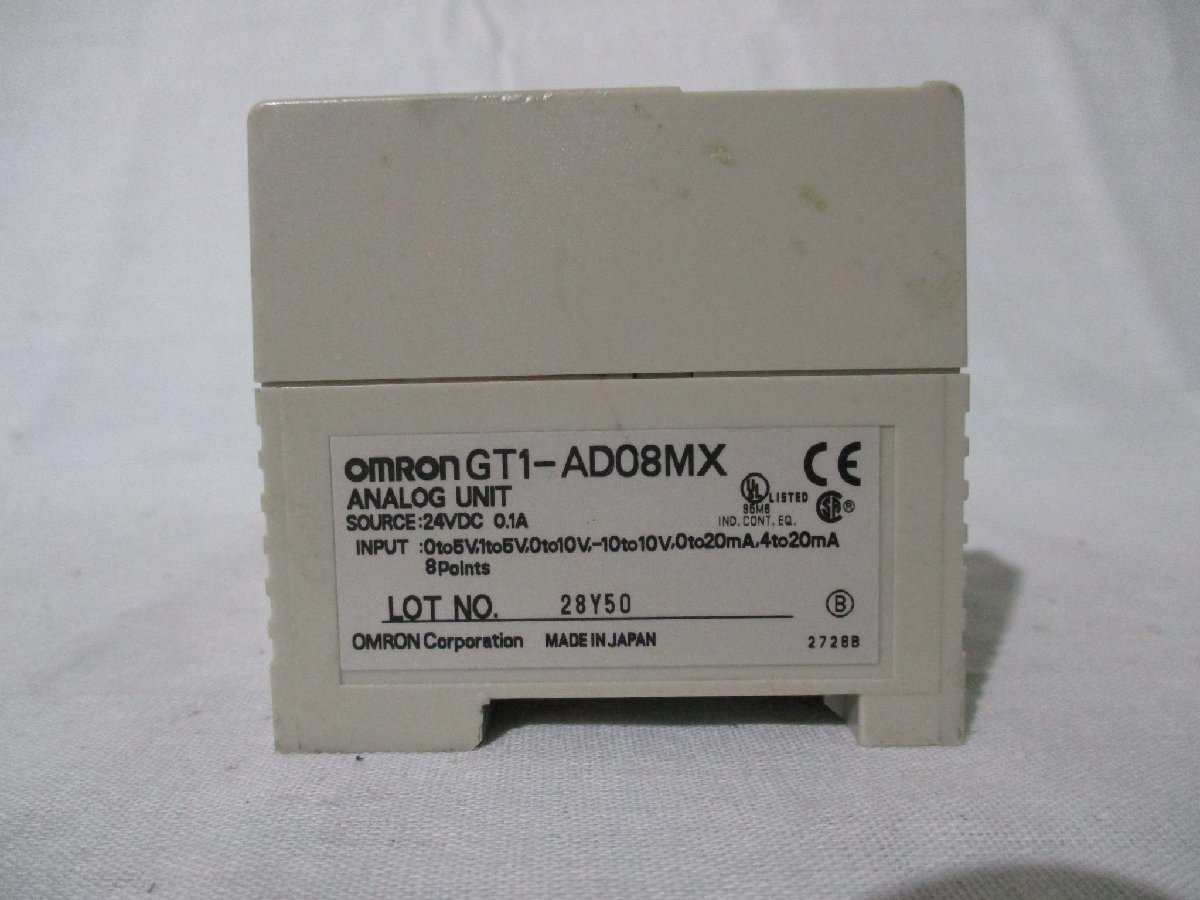 中古 OMRON アナログ入力/AD変換装置 GT1-AD08MX(BABR40825C026)_画像4