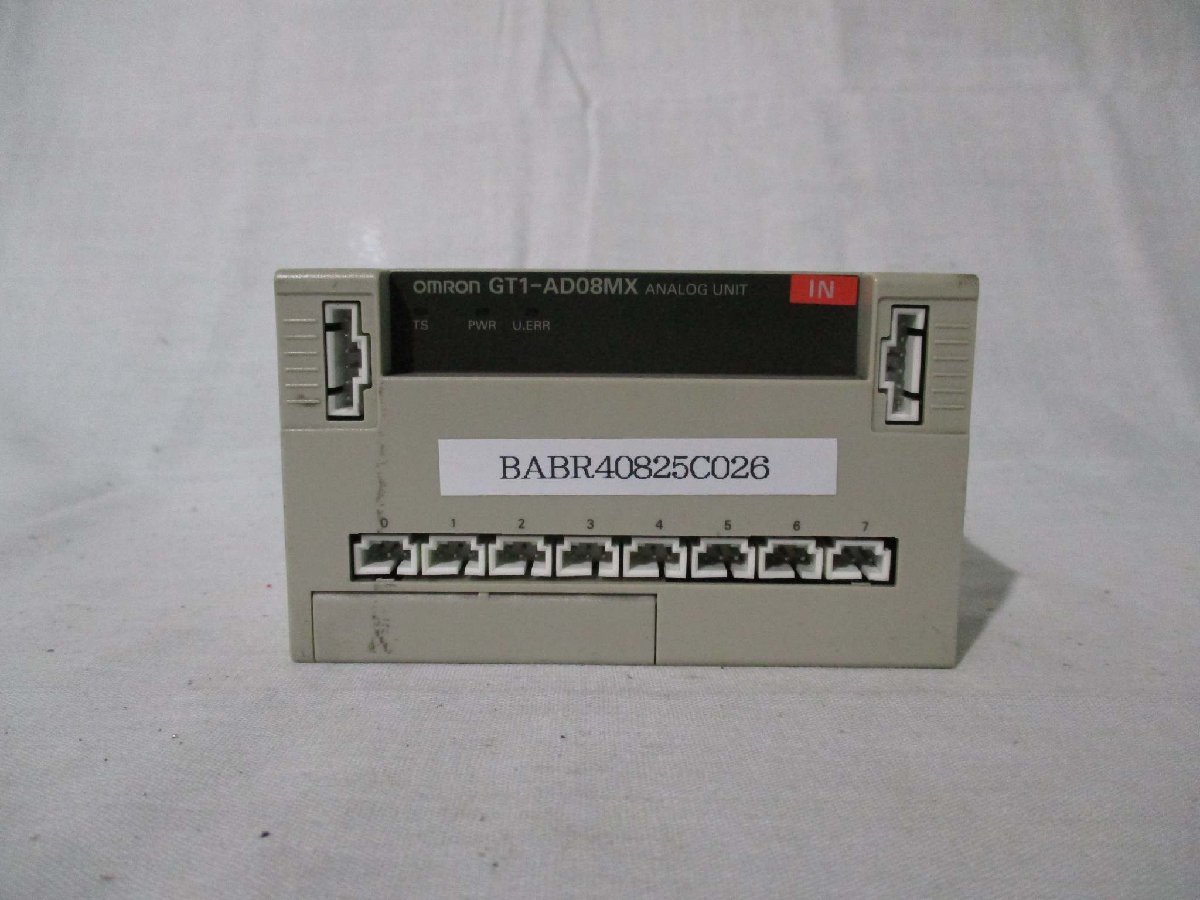 中古 OMRON アナログ入力/AD変換装置 GT1-AD08MX(BABR40825C026)_画像1