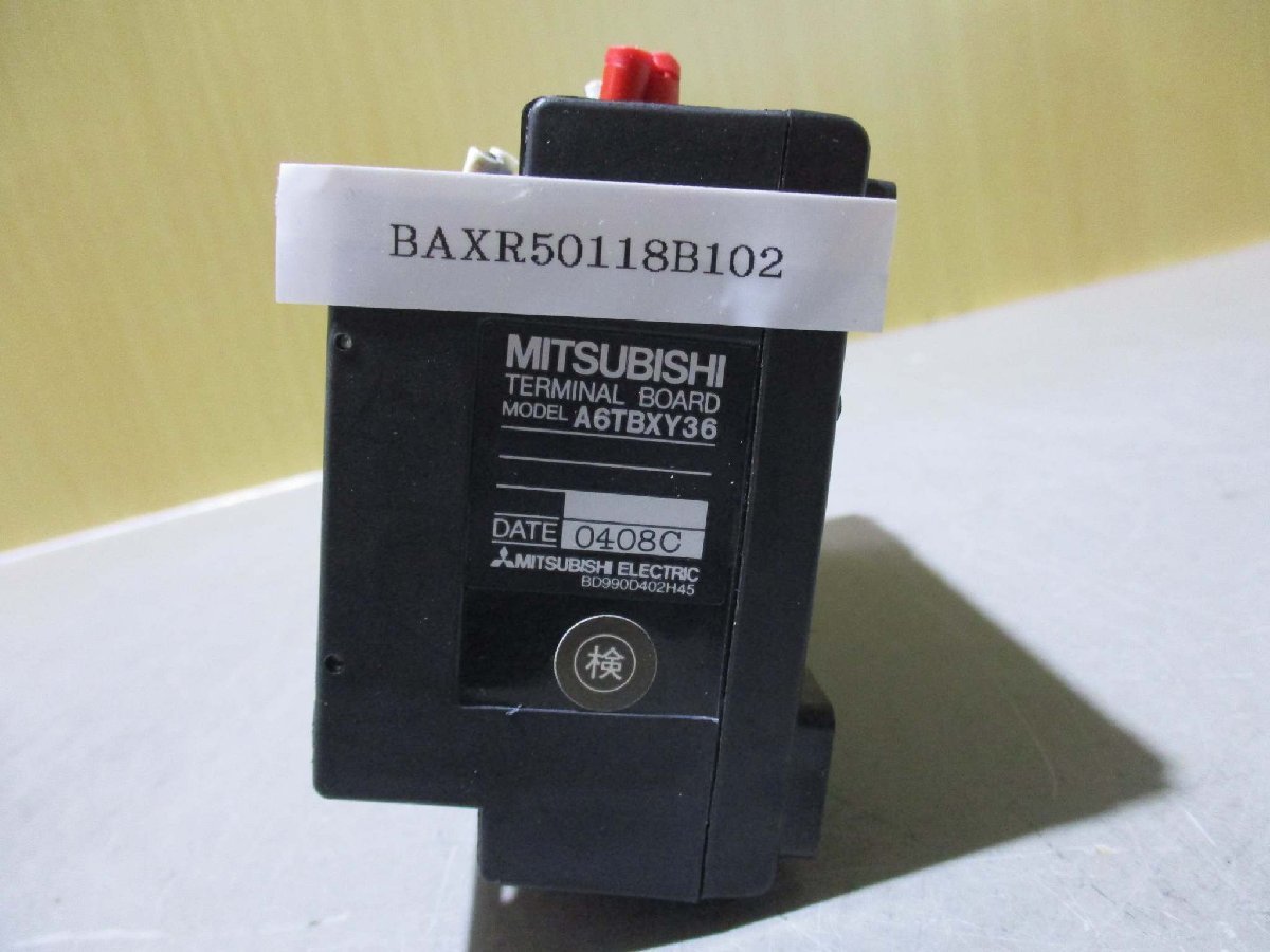 中古 MITSUBISHI TERMINAL BOARD A6TBXY36 コネクタ端子台変換ユニット(BAXR50118B102)_画像3