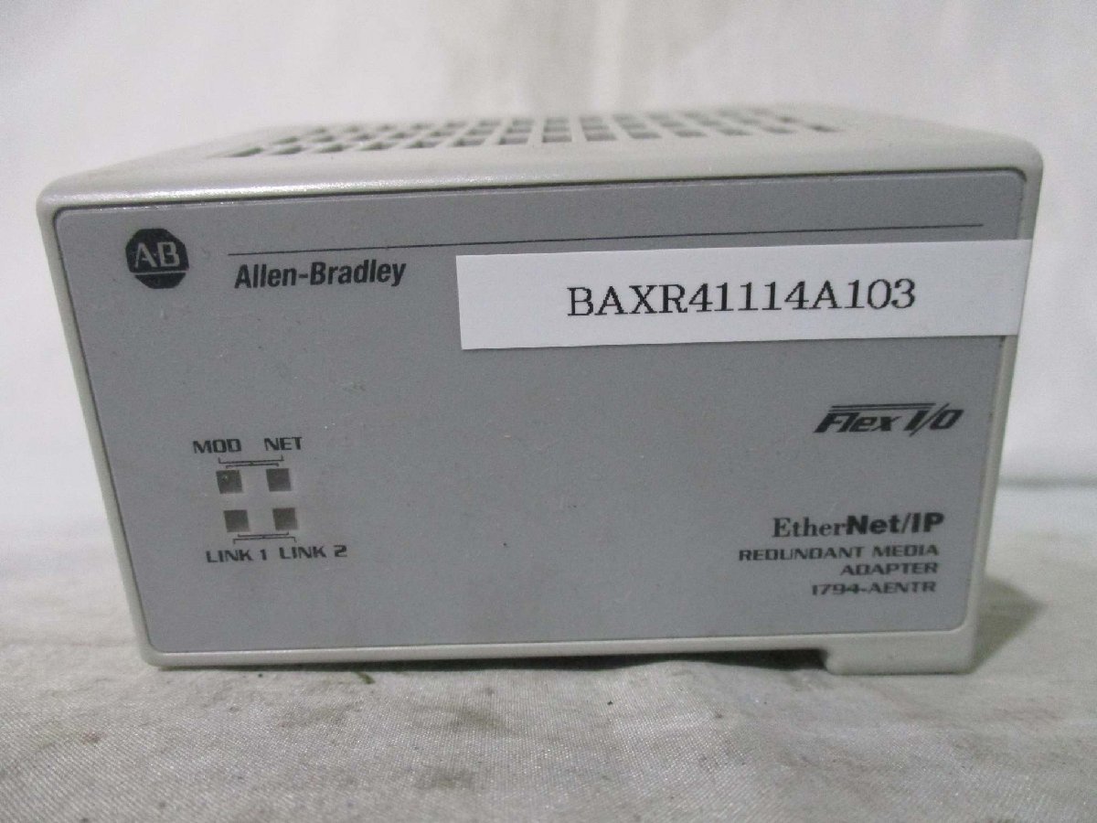 中古 Allen-Bradley FLEX I/O EtherNet/IP Adapter 1794-AENTR(BAXR41114A103)_画像1