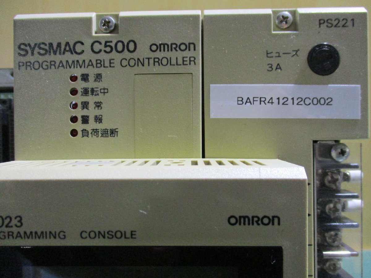 中古 OMRON C500-PS221 / CPU11-V1 SYSMAC / PRO23 3G2A5-PRO23 / OD412 3G2A5-OD412*3/II101/ Bc051(BAFR41212C002)_画像1