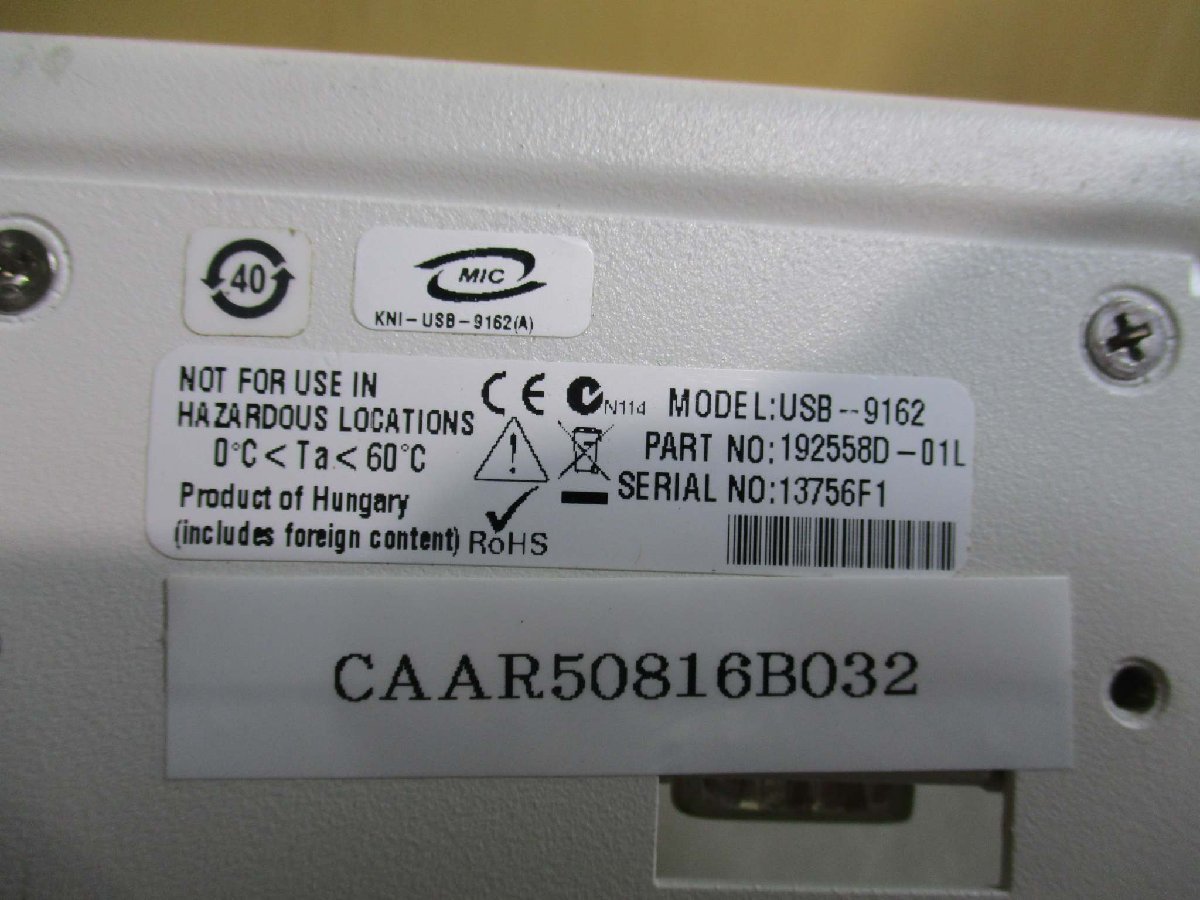 中古 National Instruments NI USB-9162 USBシングルモジュールキャリア(CAAR50816B032)_画像6