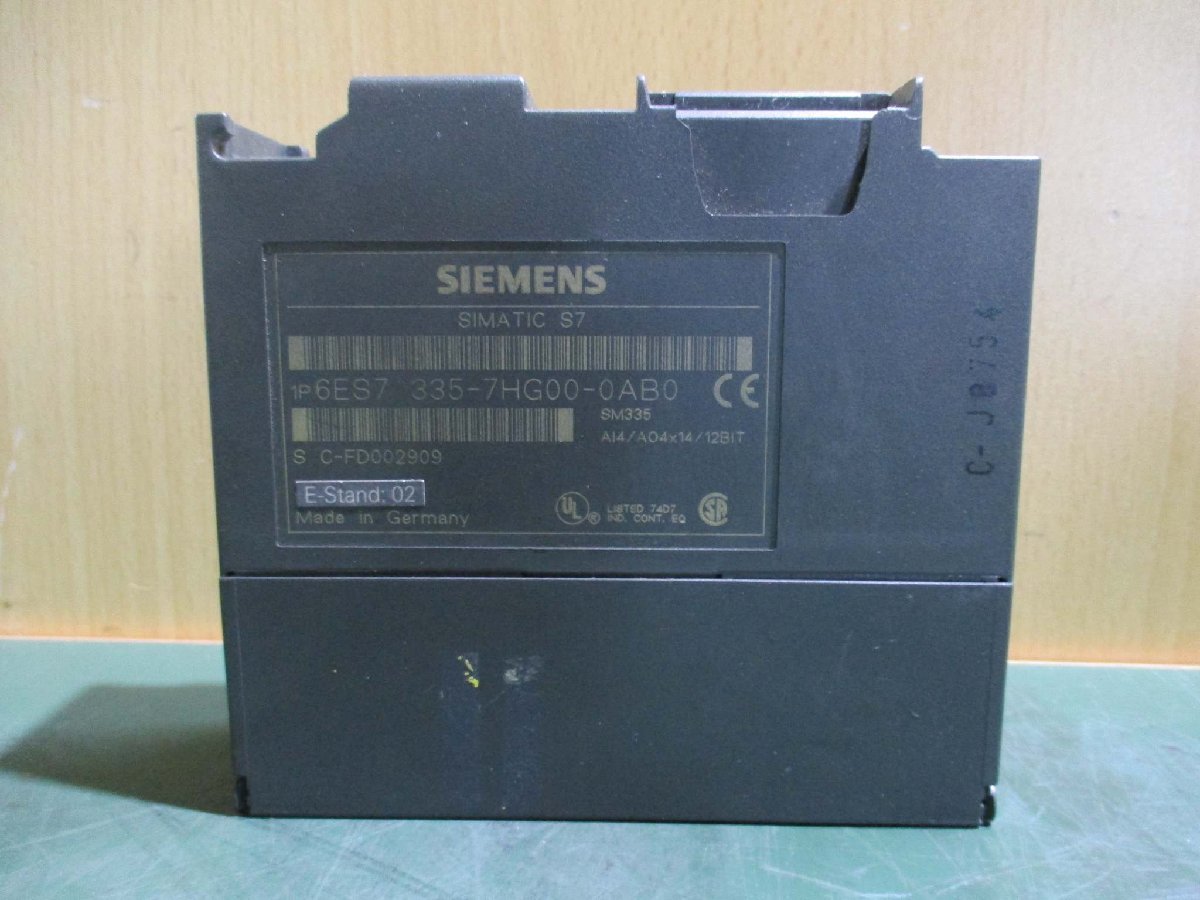 中古 Siemens 6ES7 335-7HG00-0AB0 Analog Module(BANR50519C102)