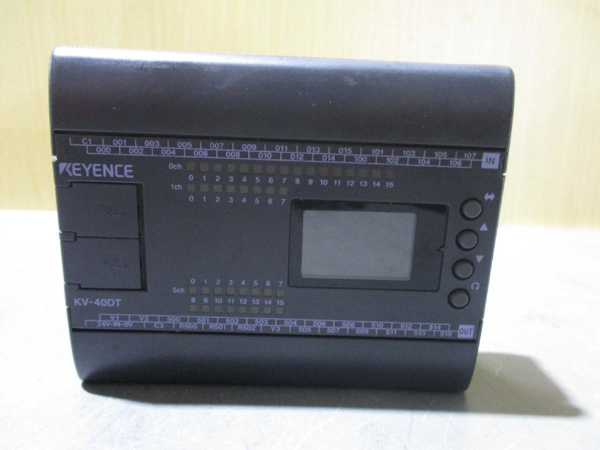 中古 KEYENCE 表示機能内蔵PLC KV-40DT(BAWR50515C130)_画像6