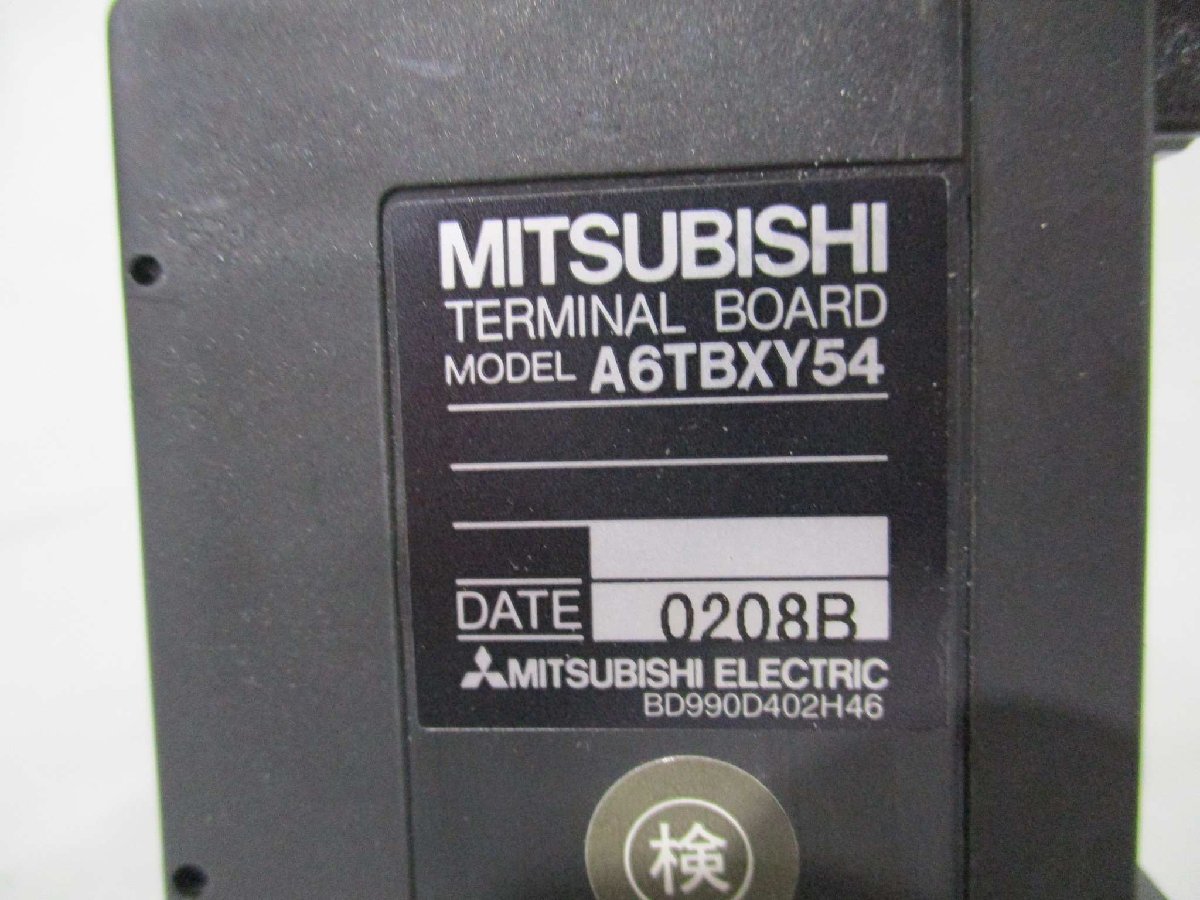 中古 MITSUBISHI A6TBXY54 電機コネクタ端子台変換ユニット(BAYR40801B106)_画像4
