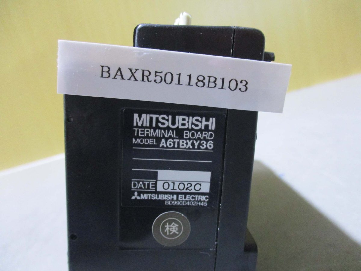 中古 MITSUBISHI TERMINAL BOARD A6TBXY36 コネクタ端子台変換ユニット(BAXR50118B103)_画像3