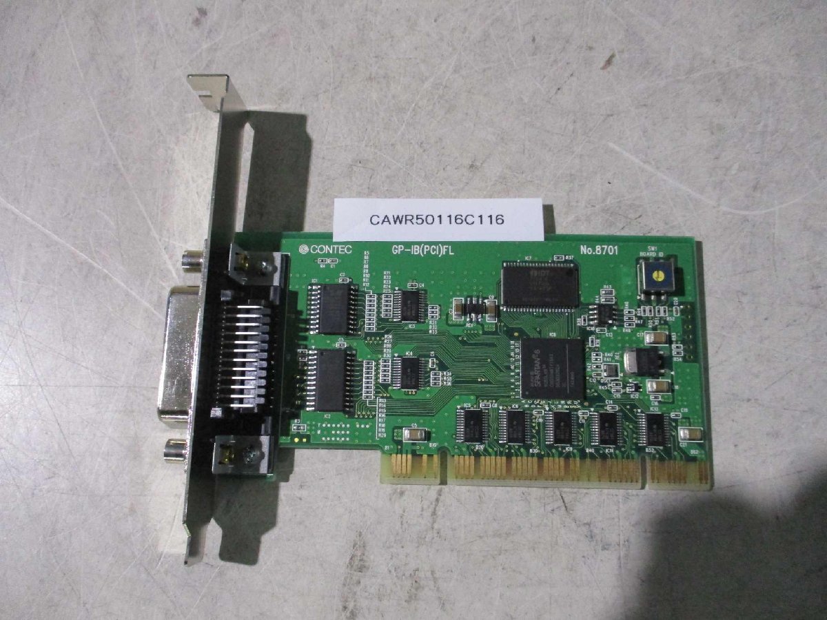 中古CONTEC(コンテック) PCIバス対応GPIB通信ボード GP-IB(PCI)FL(CAWR50116C116)_画像1