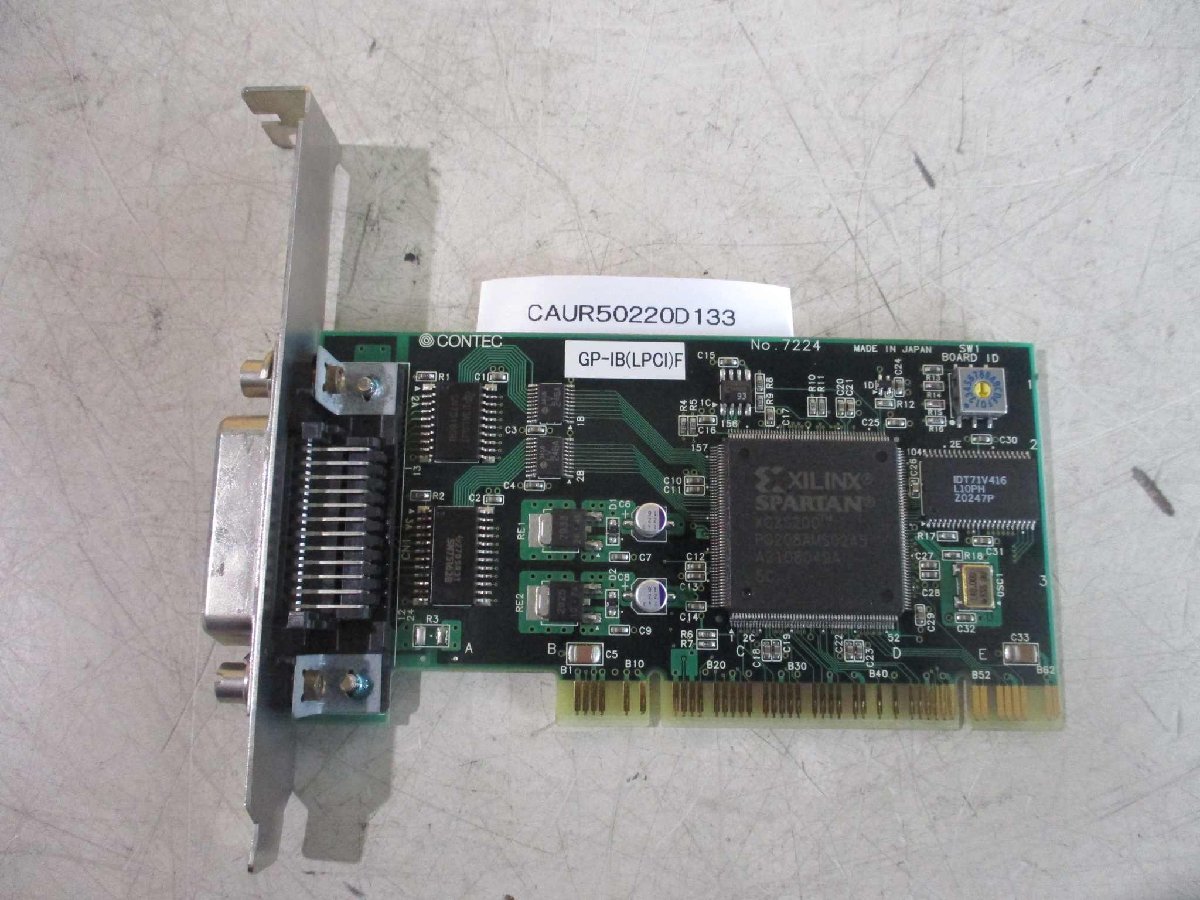 中古 CONTEC GP-IB(LPCI)F バス対応GPIB通信ボード(CAUR50220D133)_画像2