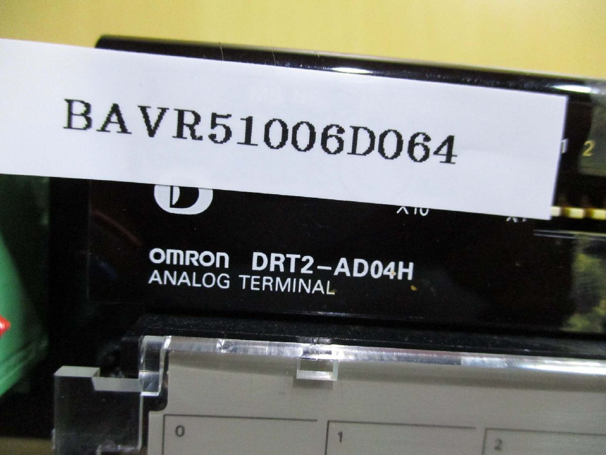中古OMRON DRT2-AD04H Analog input / output terminal(BAVR51006D064)_画像1