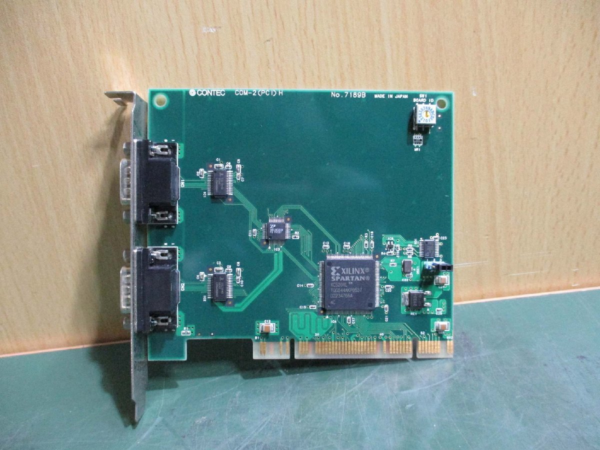 中古 CONTEC COM-2(PCI)H シリアル通信ボード ＜2個セット＞(CASR50630C157)_画像2