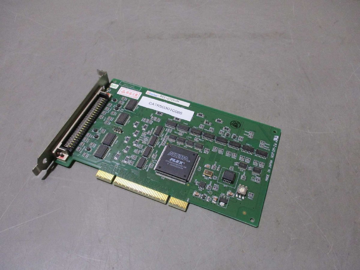 中古 Interface PCI-2726CM 4軸絶縁パルスモーションコントローラ(CATR50301C085)_画像7