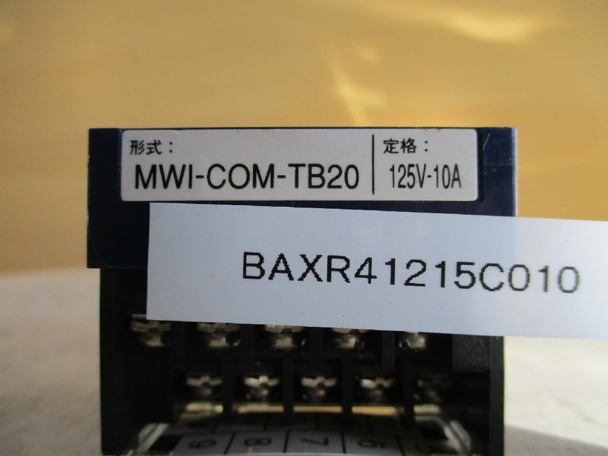 中古MISUMI コモン端子台 MWI-COM-TB20 6個(BAXR41215C010)_画像7