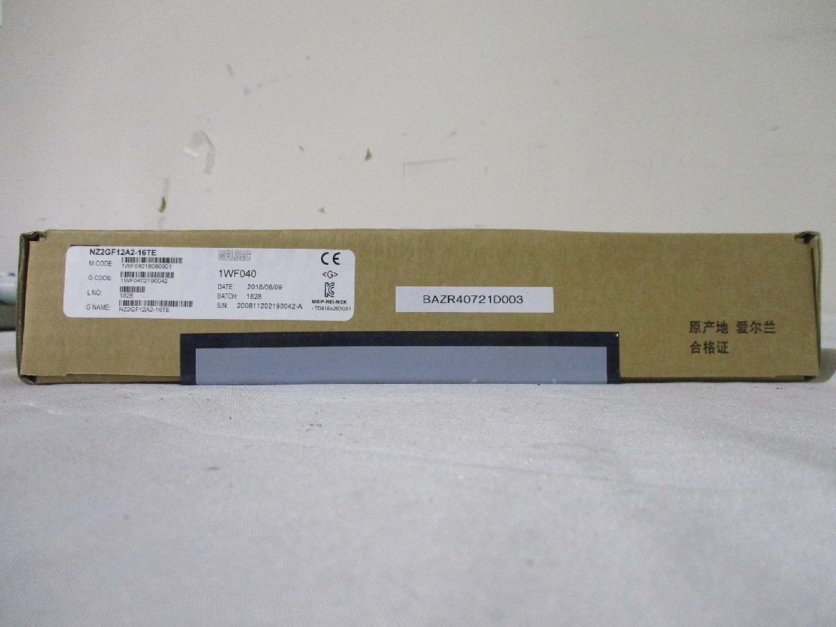 新古 MITSUBISHI NZ2GF12A2-16TE CC-Link IEフィールドネットワークリモートI/Oユニット(BAZR40721D003)_画像7