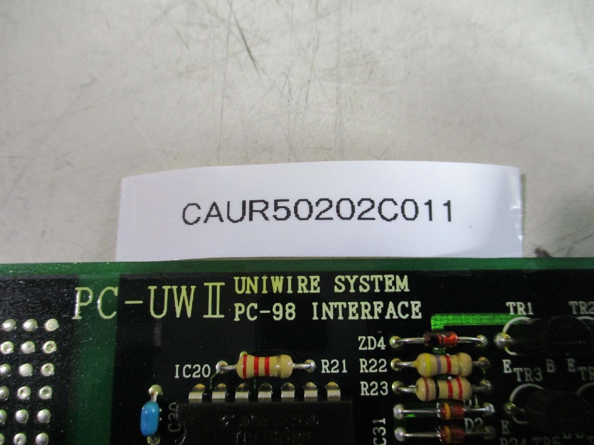 中古UNIWIRE SYSTEM PC-98 INTERFACE PC-UW II UW-PC98-C BOARD(CAUR50202C011)_画像4