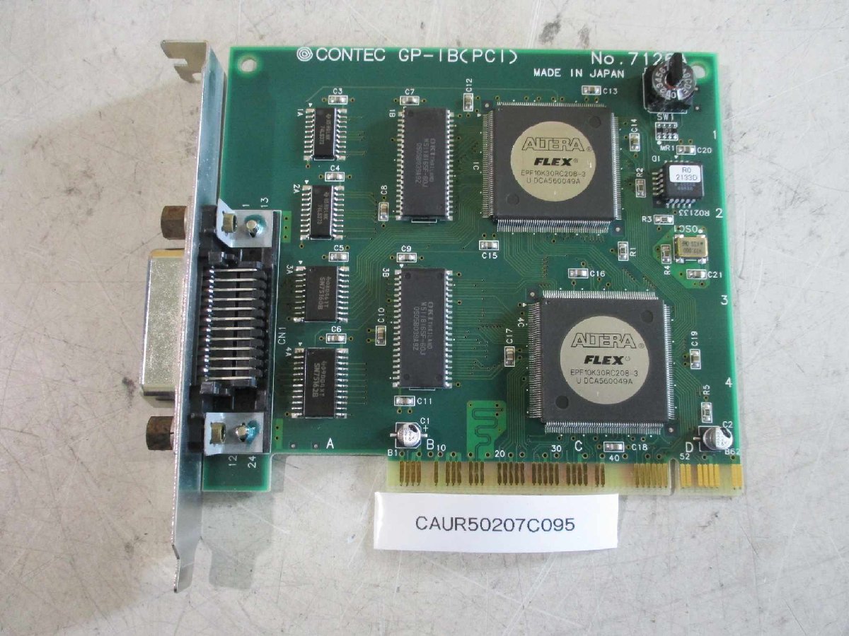 中古 CONTEC GP-IB(PCI) PCIバス対応GPIB通信ボード 7126A(CAUR50207C095)