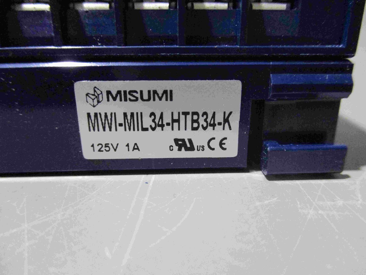 中古 MISUMI MWI-MIL34-HTB34-K コネクタ端子台 2セット(BAYR40930A098)_画像6