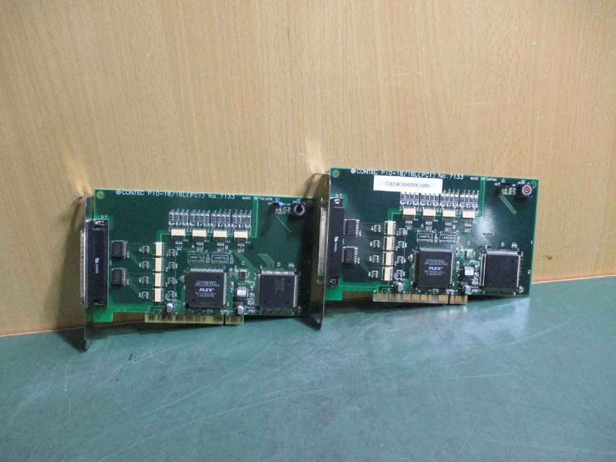 中古 CONTEC 絶縁型デジタル入出力ボード PIO-16/16L(PCI) [2個セット](CASR50630C085)